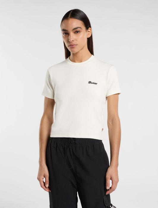 T-shirt Lewistown crop bianca