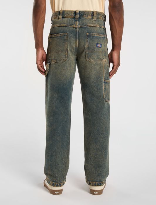 Jeans Stevensville carpenter denim slavato giallo