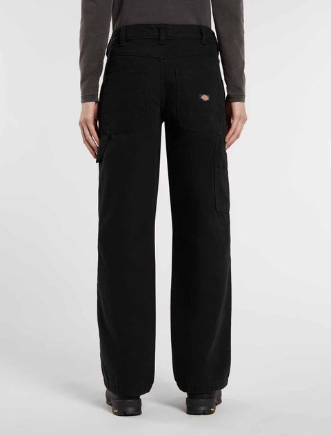 Pantalone Duck carpenter in canvas nero