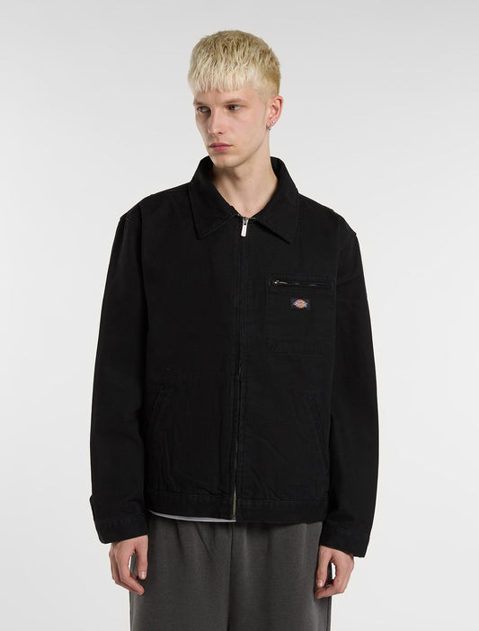 Giacca Unlined in canvas nero