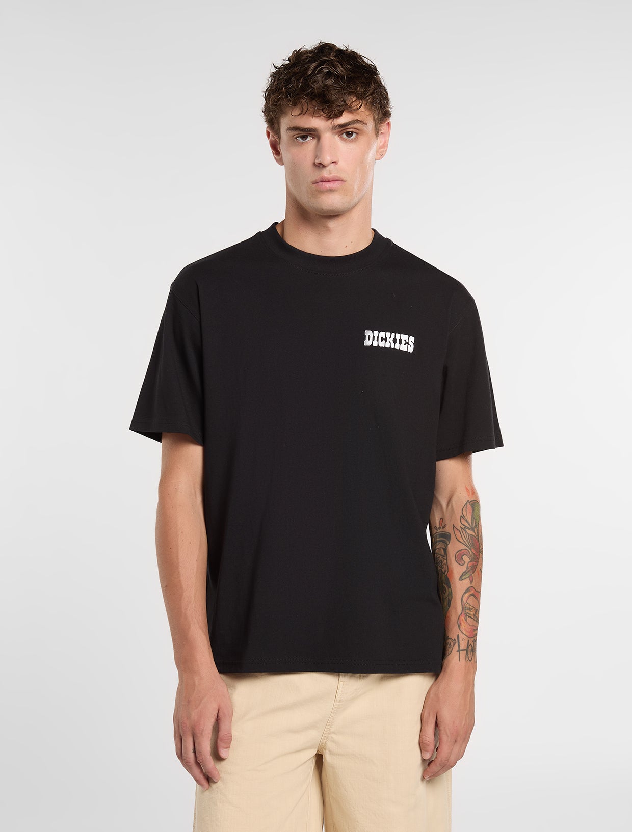 T-Shirt Plain city nero