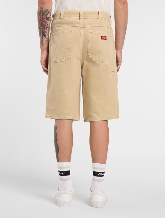 Shorts 958 13-inch loose in denim sabbia
