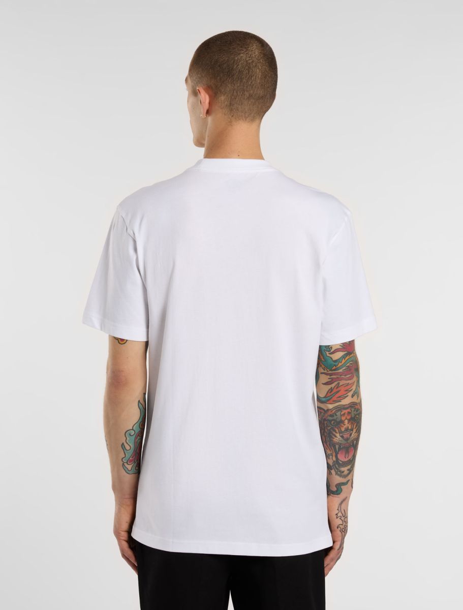 T-Shirt Heavyweight con taschino bianco