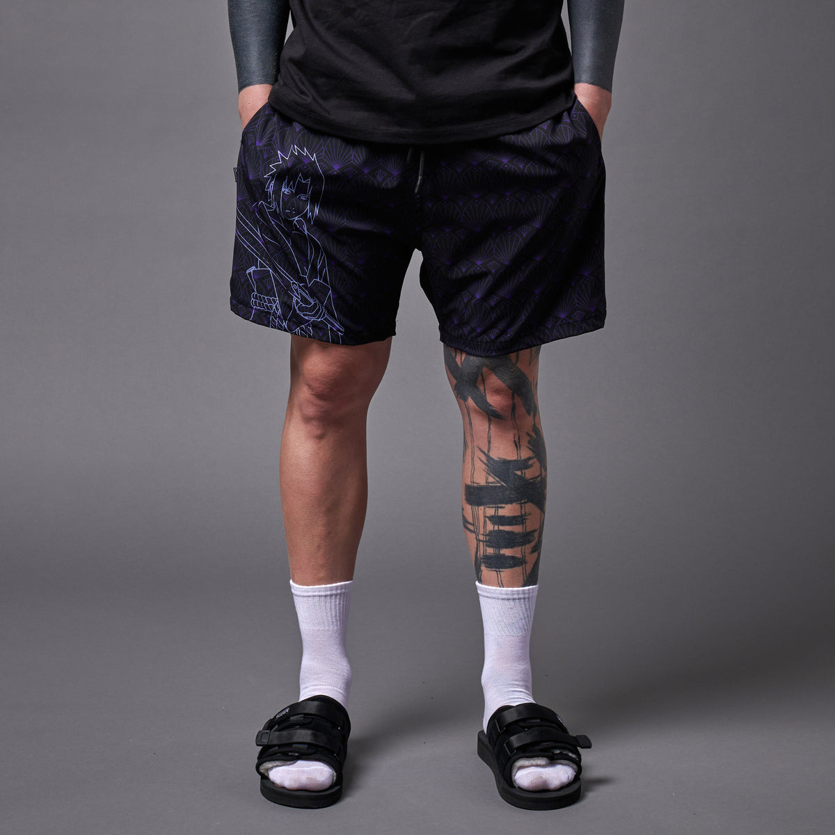 Boardshorts Naruto Uchiha nero