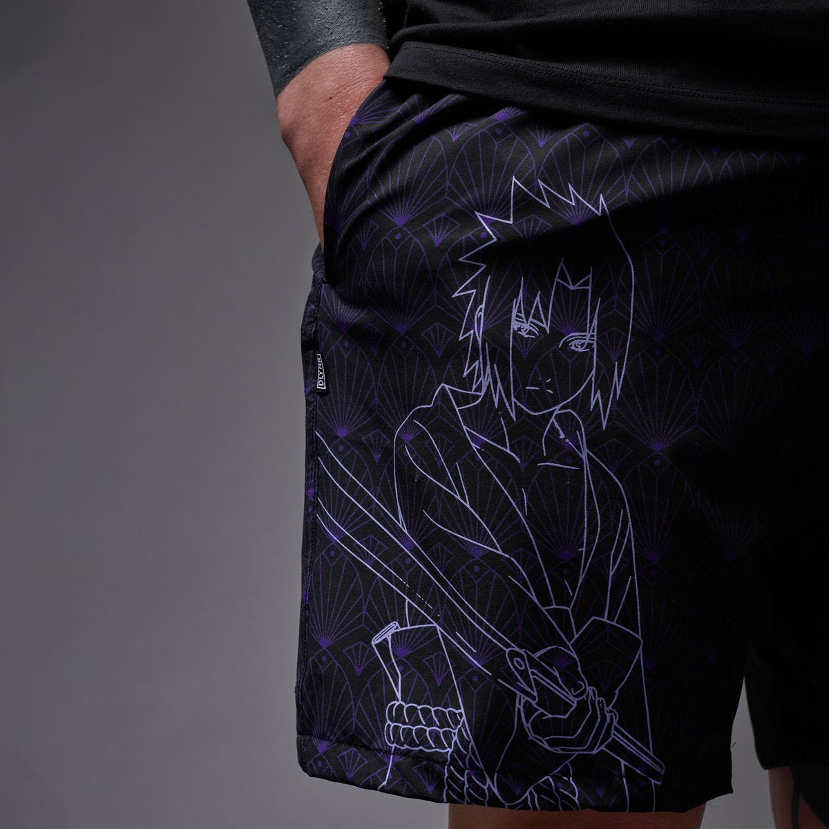 Boardshorts Naruto Uchiha nero