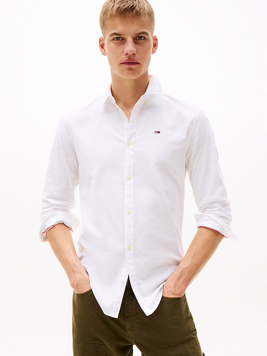 Camicia Oxford slim fit bianco