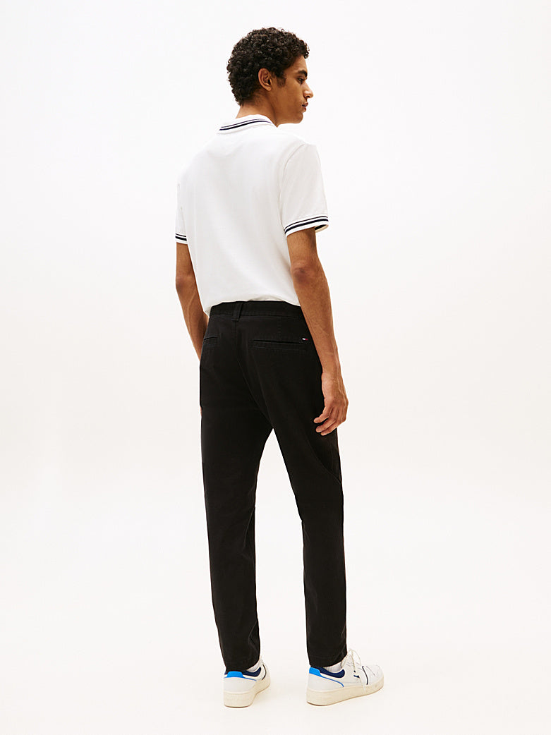 Pantalone Austin chino slim fit nero