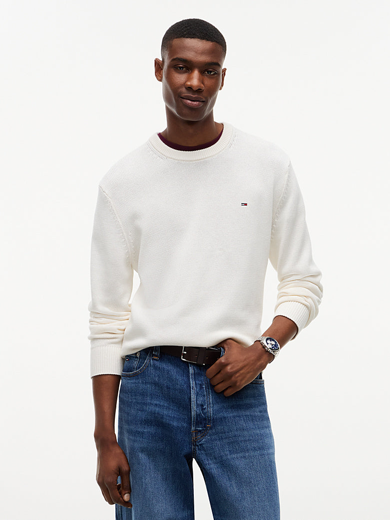 Maglioncino Tommy slim fit bianco