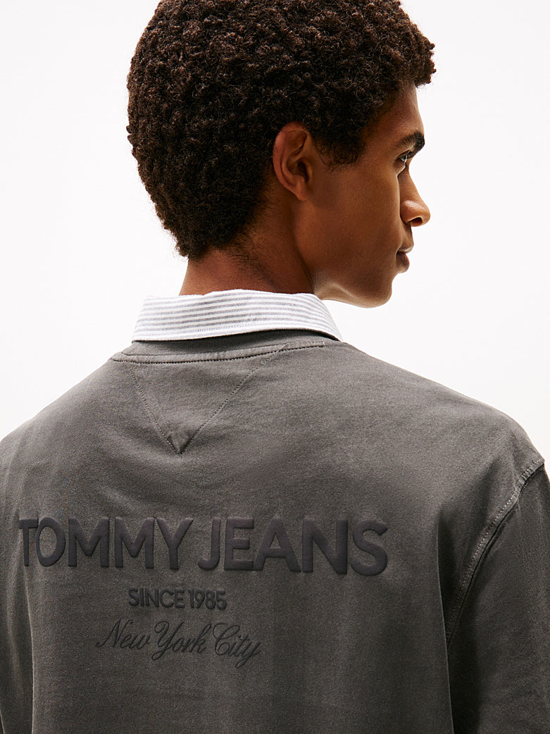 T-Shirt New Classic nero slavato