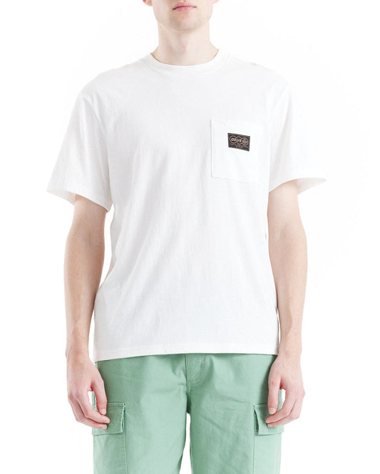 T-Shirt Terrace con taschino bianco