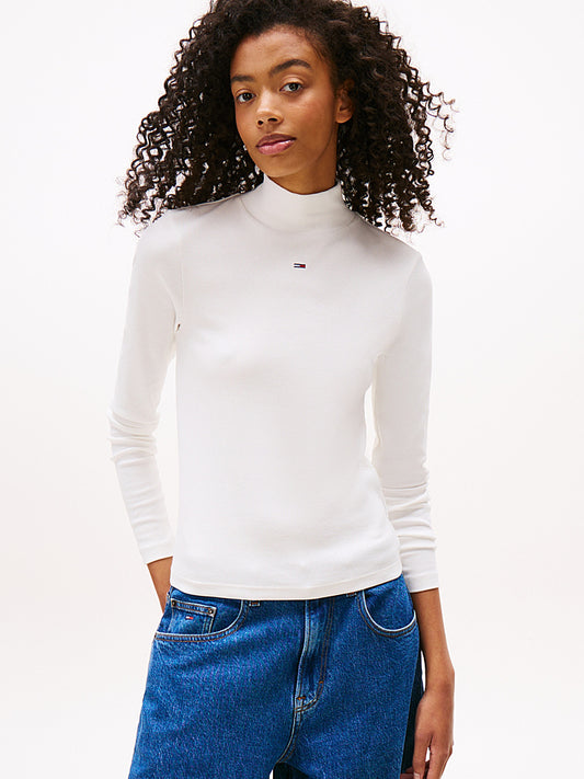 Pullover a lupetto bianco