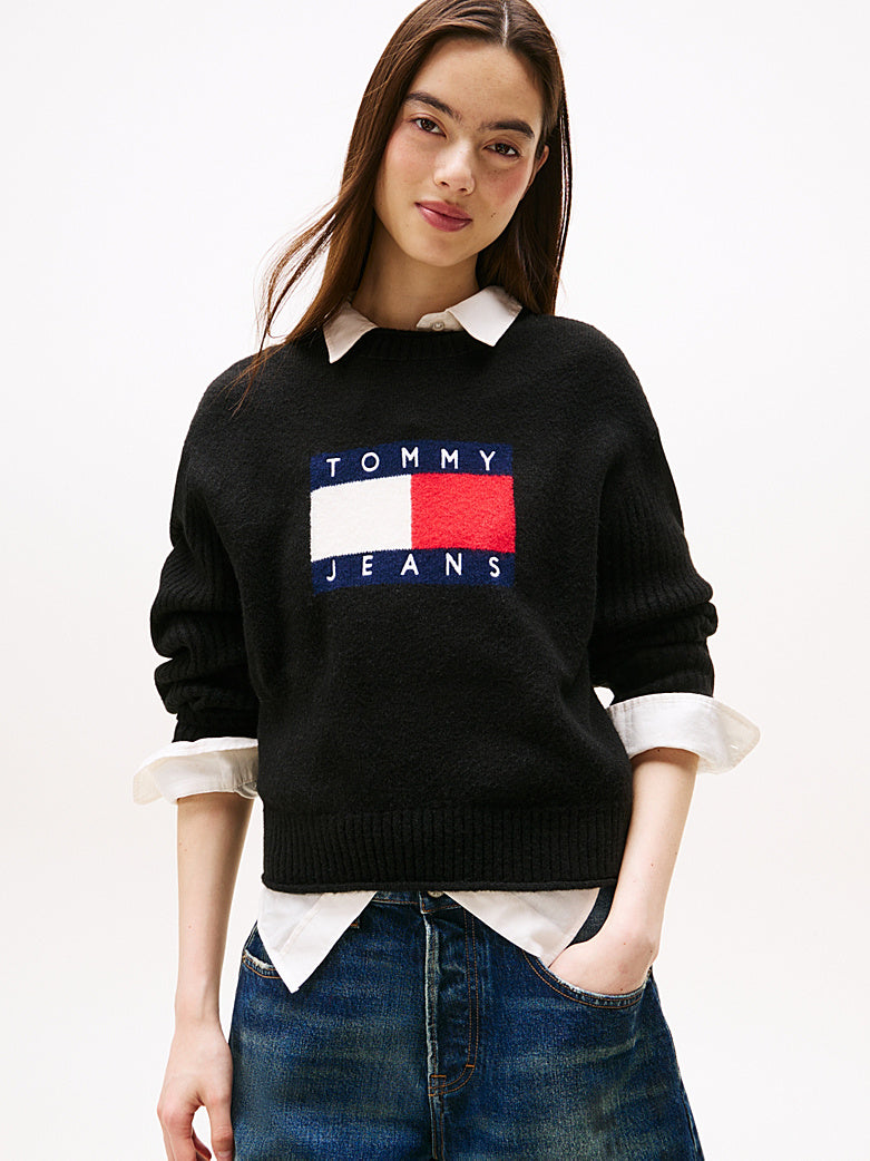Pullover Tommy Jeans nero