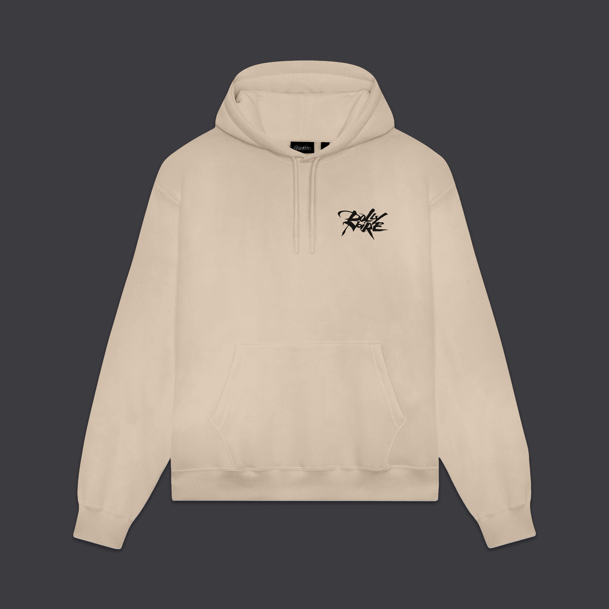 Felpa Hyakki Yagyo Chant con cappuccio crema