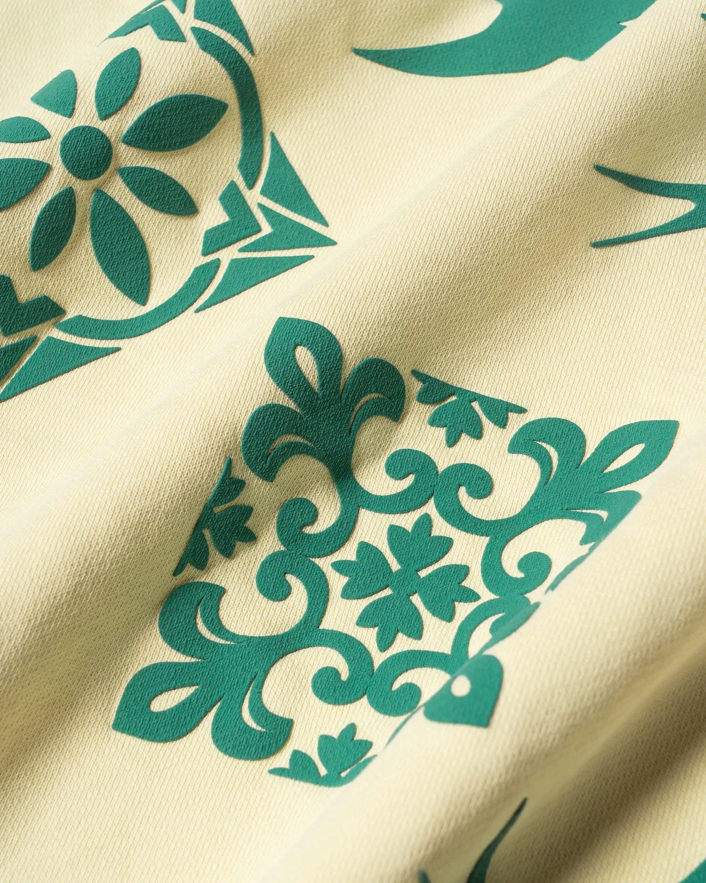 Felpa Lisa girocollo crema