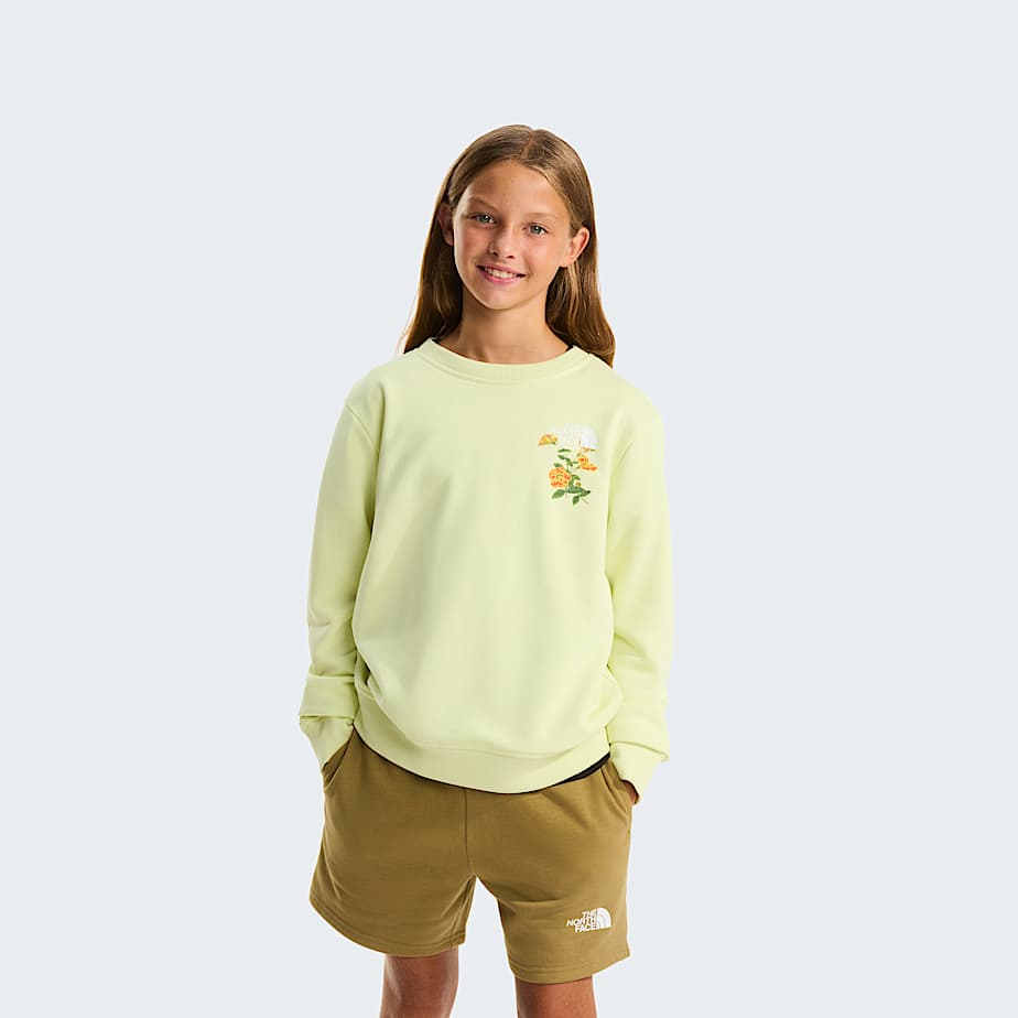Felpa Flora The north face girocollo giallo - 6/20 ANNI