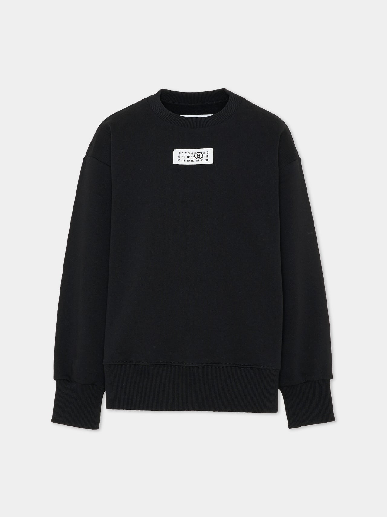 Felpa Maison Margiela girocollo nero - 8/16 ANNI
