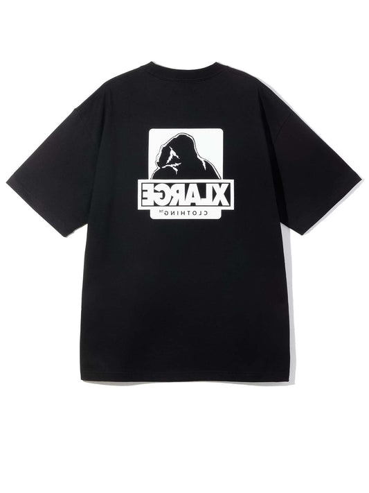 T-Shirt Backside og bianco/scritta nera