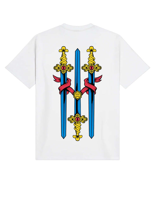 T-Shirt Tre di spade bianco