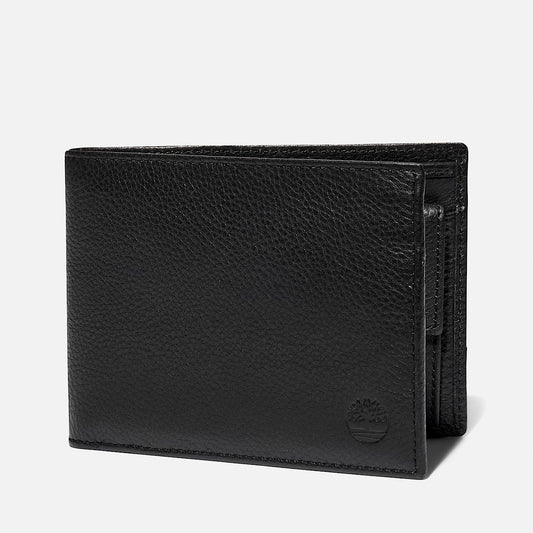Portafoglio Bifold in pelle nero