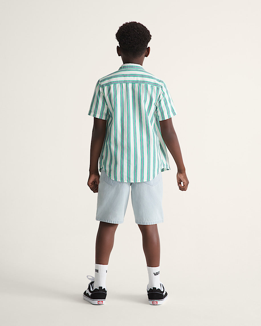 Pantaloncini Check 5 baggy denim chiaro - 8/20 ANNI