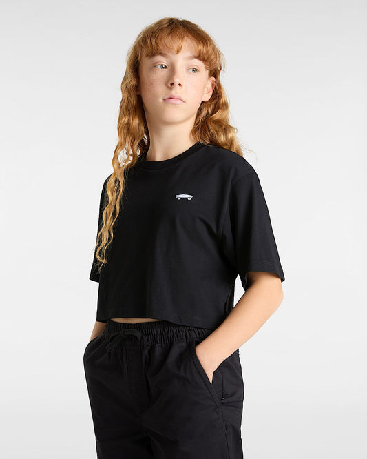 T-shirt Crop Salton nero - 8/14 ANNI