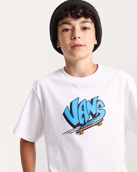 T-shirt Vans Sk8 bianco - 8/14 ANNI