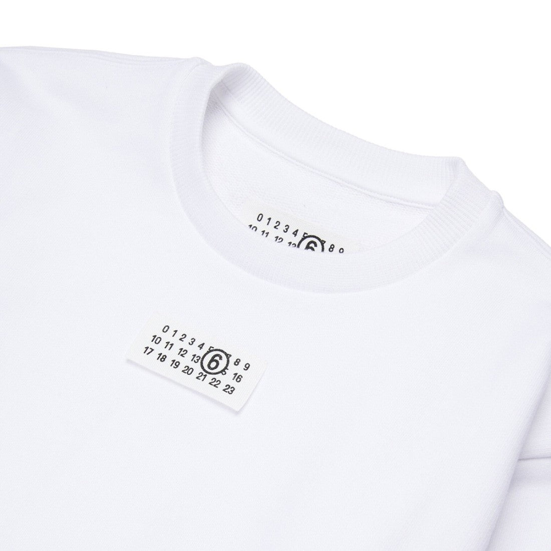 Felpa Maison Margiela girocollo bianco - 8/16 ANNI