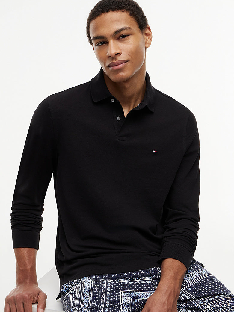 Polo a maglioncino Tommy regular nero