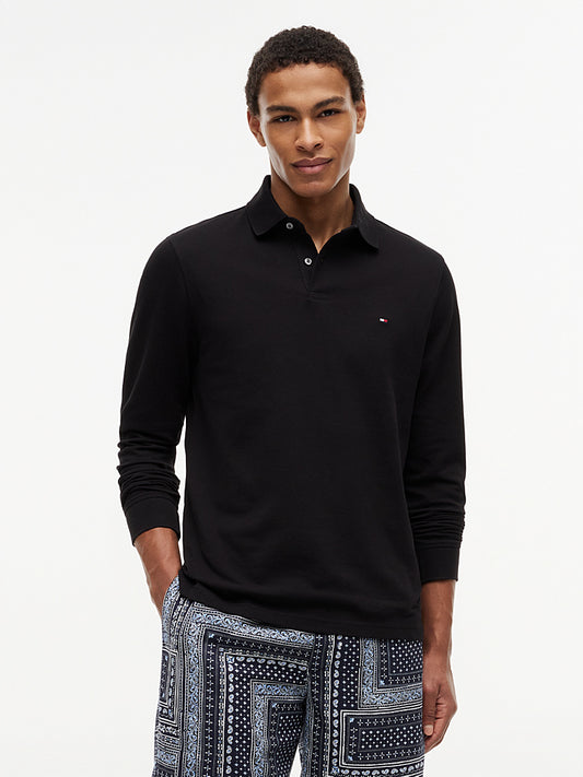 Polo a maglioncino Tommy regular nero