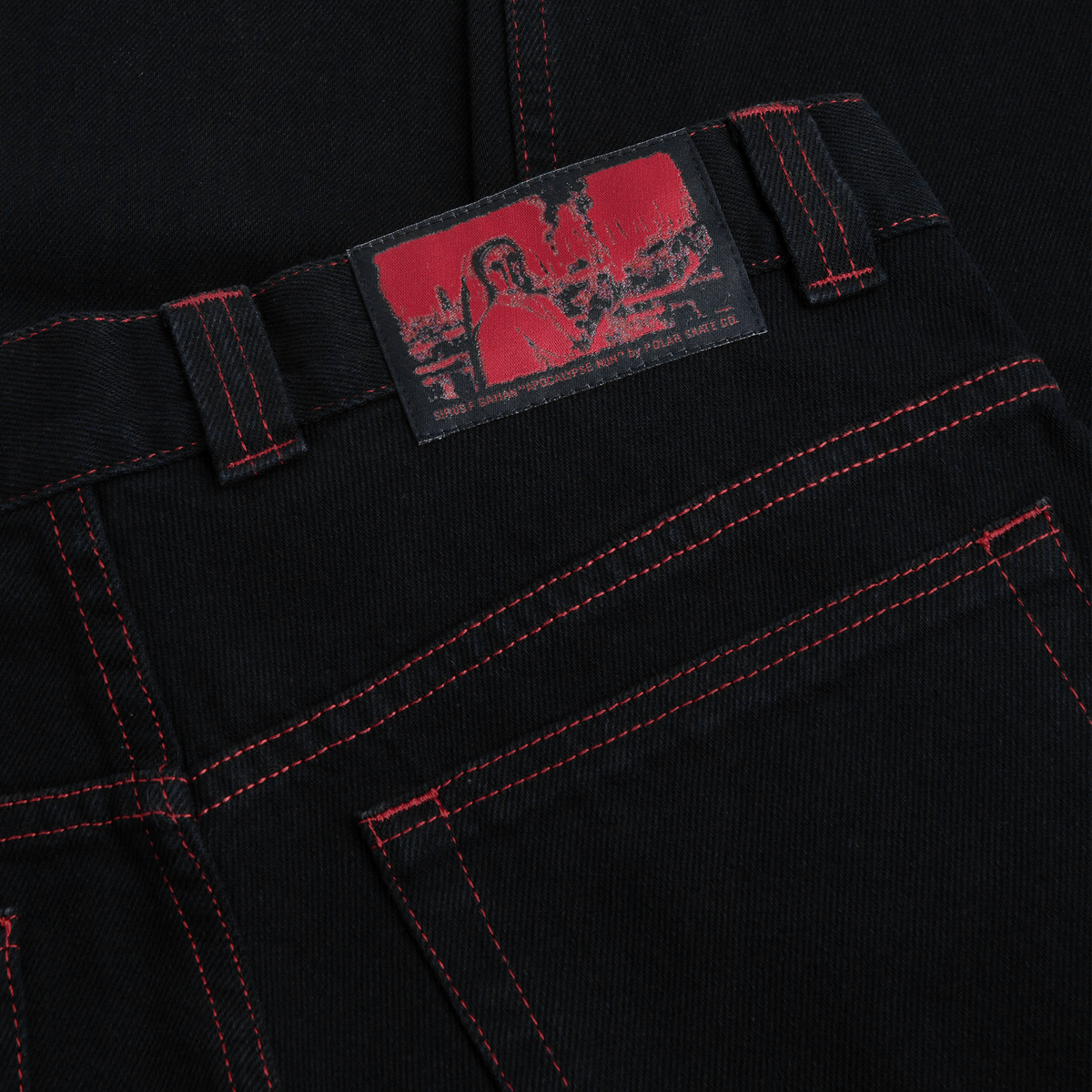 Jeans Apocalypse nero/rosso