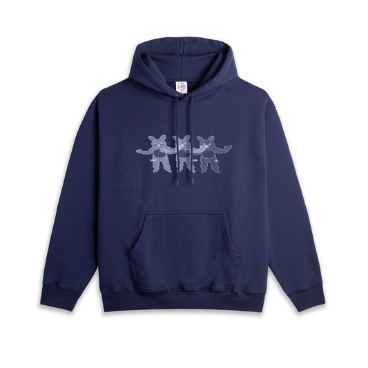 Felpa Dave con cappuccio blu