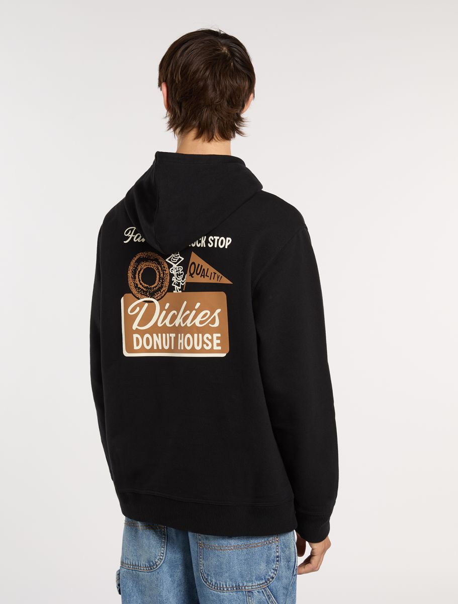Felpa Donut house con cappuccio nero