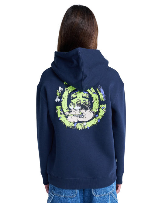 Felpa Bad doggie con cappuccio blu - 8/16 ANNI