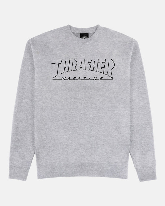 Felpa Shadow mag logo girocollo grigio