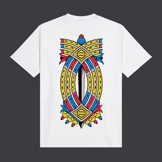T-Shirt Sette di spade bianco
