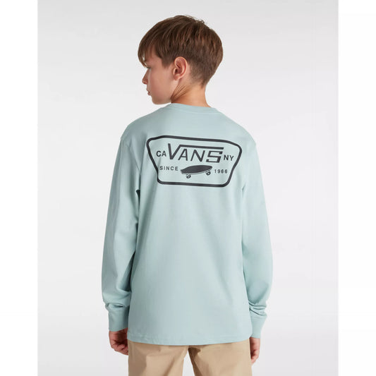 T-Shirt Vans a manica lunga celeste - 8/14 ANNI