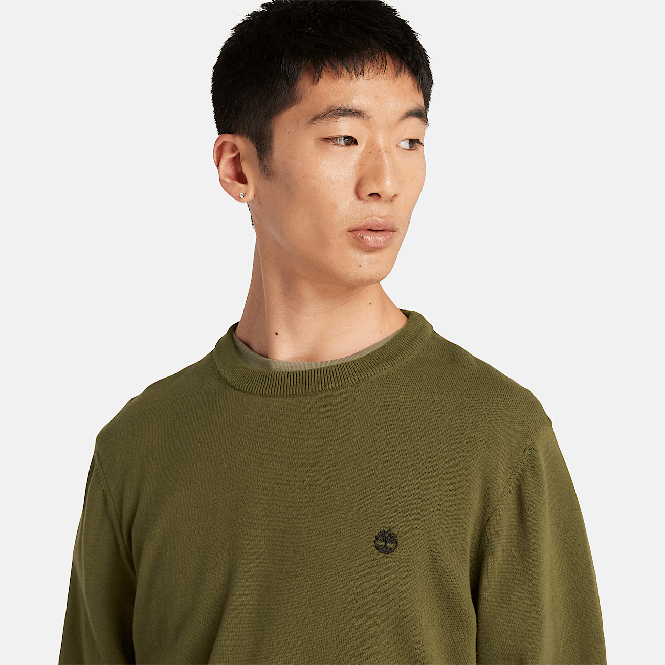 Maglione  Williams River girocollo verde