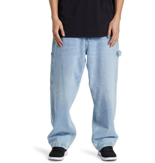 Jeans baggy carpenter denim chiaro