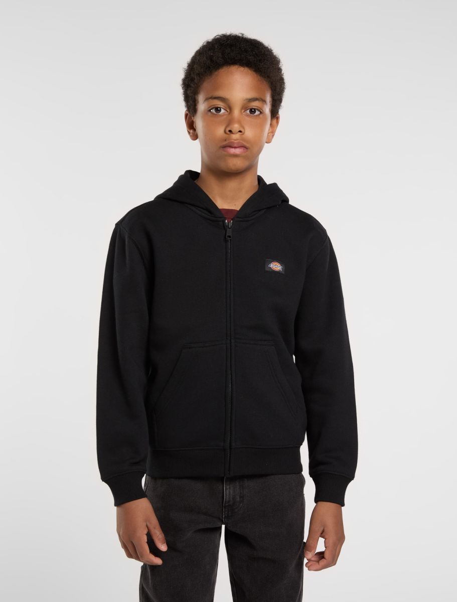 Felpa Oakport full zip con cappuccio nero - 4/16 ANNI