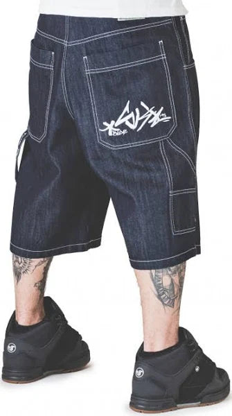 Pantaloncini Blue skin denim rinsed