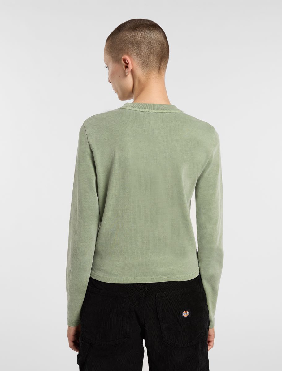 T-shirt Christiana a manica lunga verde