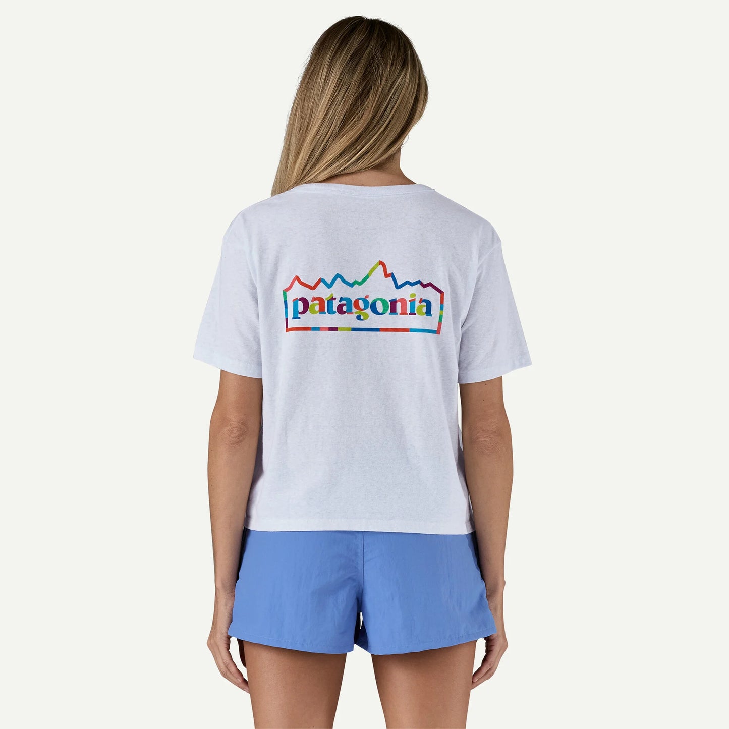 T-shirt Unity fitz crop bianco