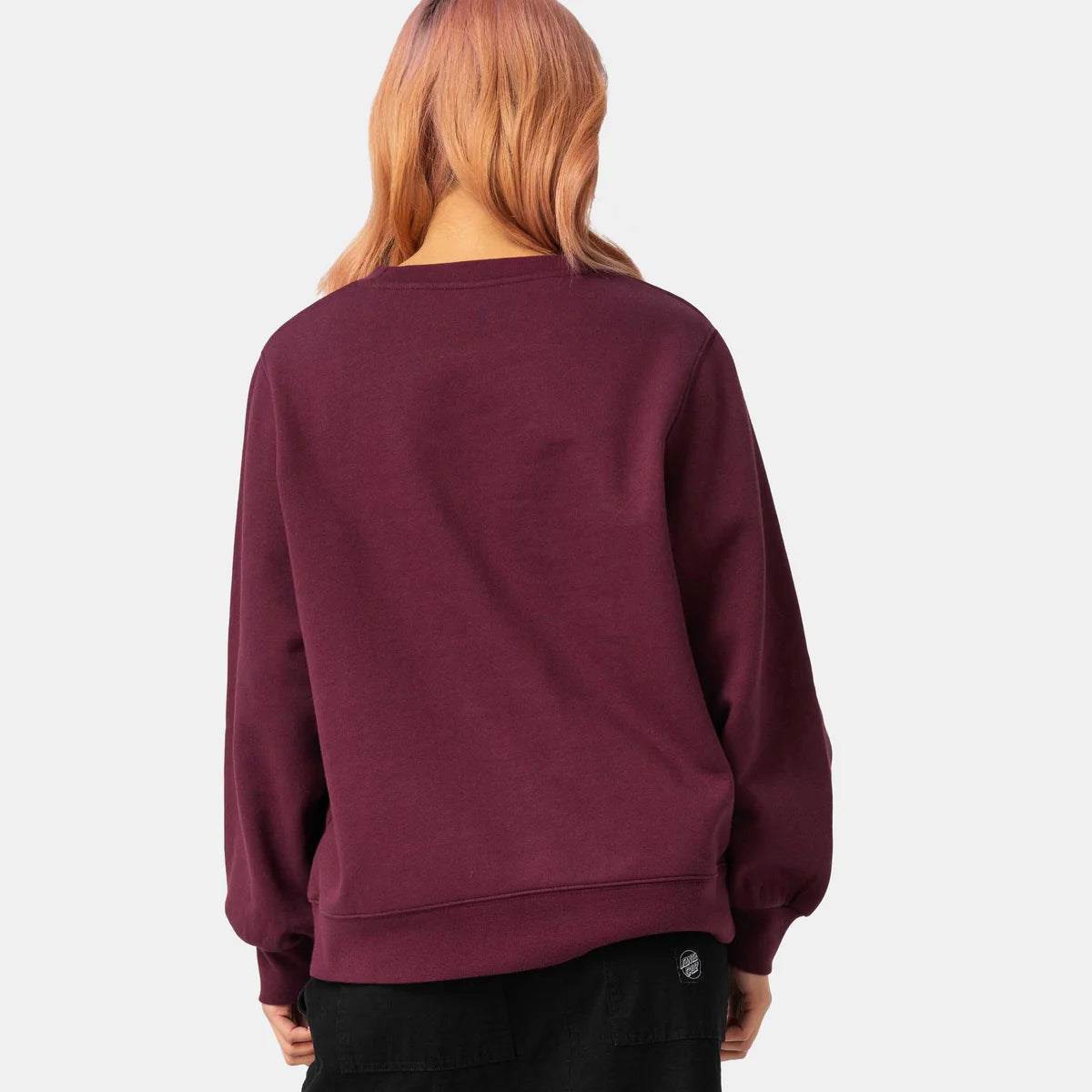 Felpa Ribbon script girocollo viola