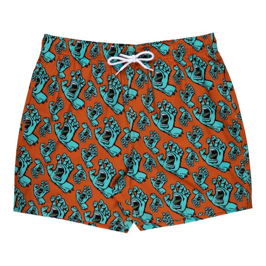 Boardshort Hand all over arancio