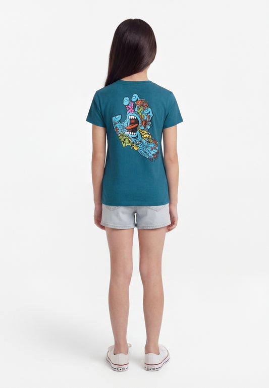 T-Shirt Roskopp screaming five petrolio - 6/14 ANNI