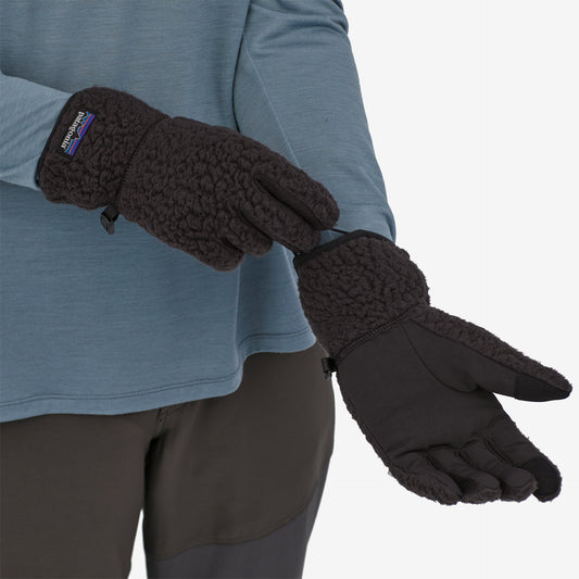 Guanti Retro pile nero