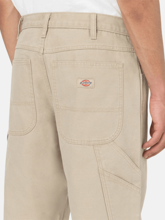 Pantalone carpenter in canvas sabbia