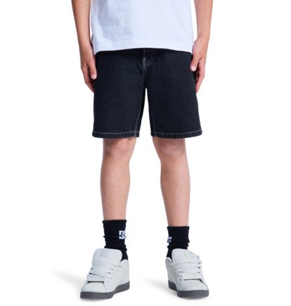 Pantaloncino baggy denim nero - 8 ANNI / 16 ANNI