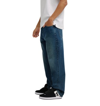 Jeans baggy worker denim scuro