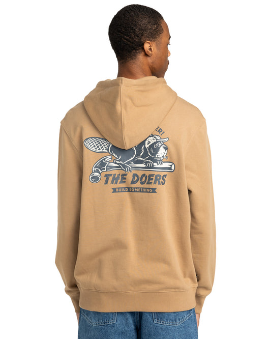 Felpa Timber builder con cappuccio khaki